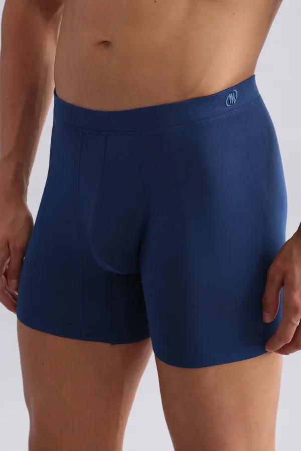 Mısırlı BAMBU ZEUS Regular Fit Long Boxer Gece Mavisi