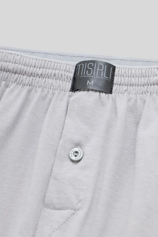 Mısırlı Men's Cotton Ares Boxer Shorts Grey