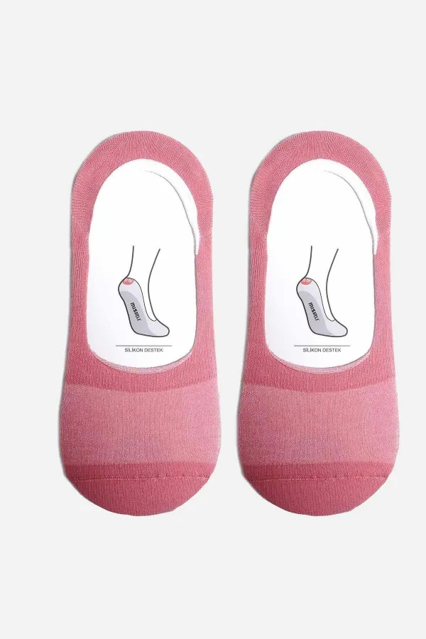 Mısırlı Women's Bamboo Single Summer Ballet Socks Pink