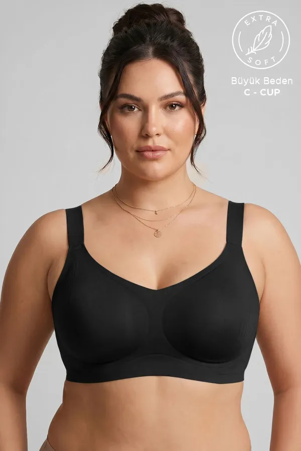 Egyptian Shaping Laser Cut Bra Black