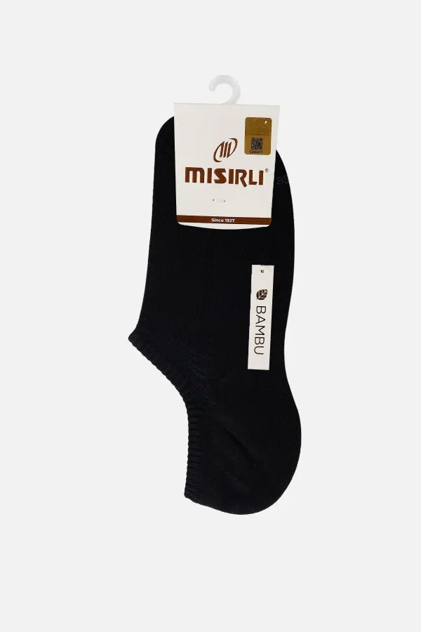 Mısırlı Kadın Bambu Tekli Yazlık No Show Çorap Siyah