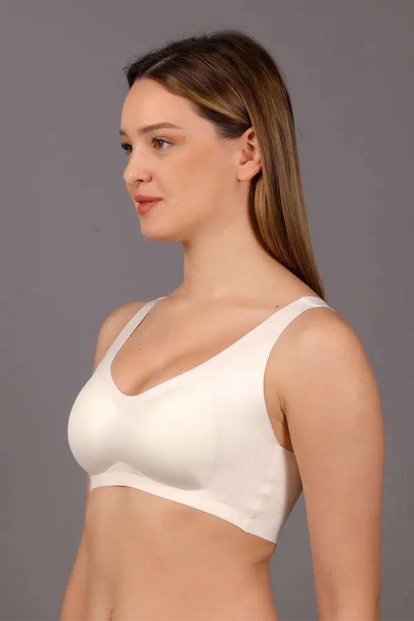 Mısırlı New Bra Unpadded Ghost Bralette Bra, Ecru