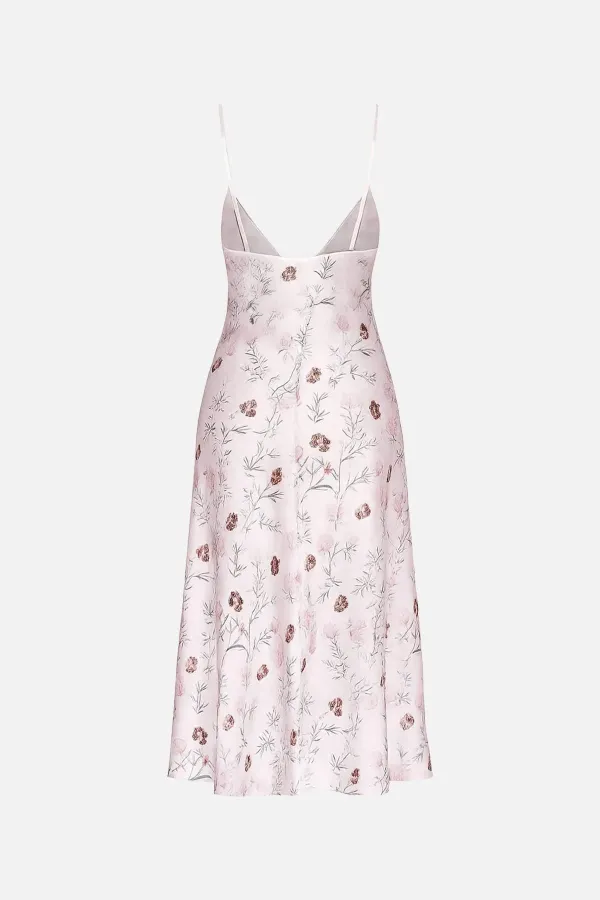 Tunique longue en satin crème pour femme égyptienne