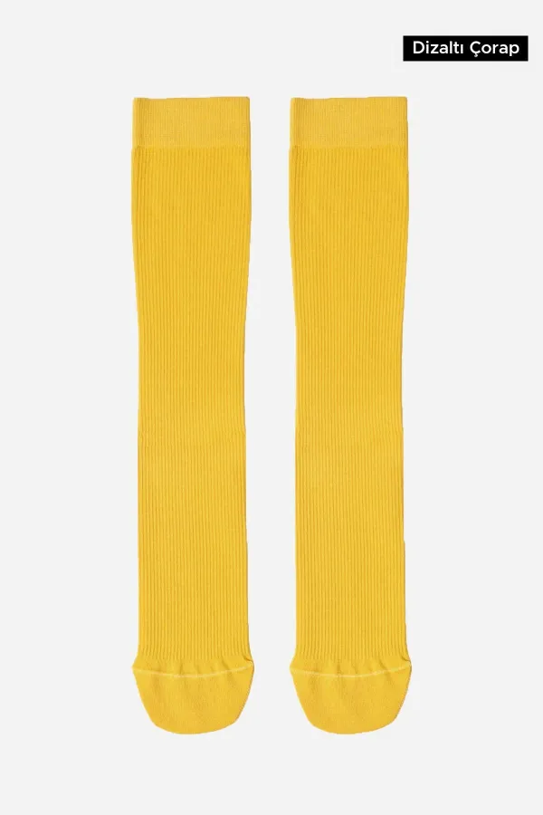 Unisex Bamboo Flight and Pilot Knee-High Socks with Special Firming Technology, Mustard Unisex Bamboo Flight and Pilot Knee-High Socks with Special Firming Technology, Mustard