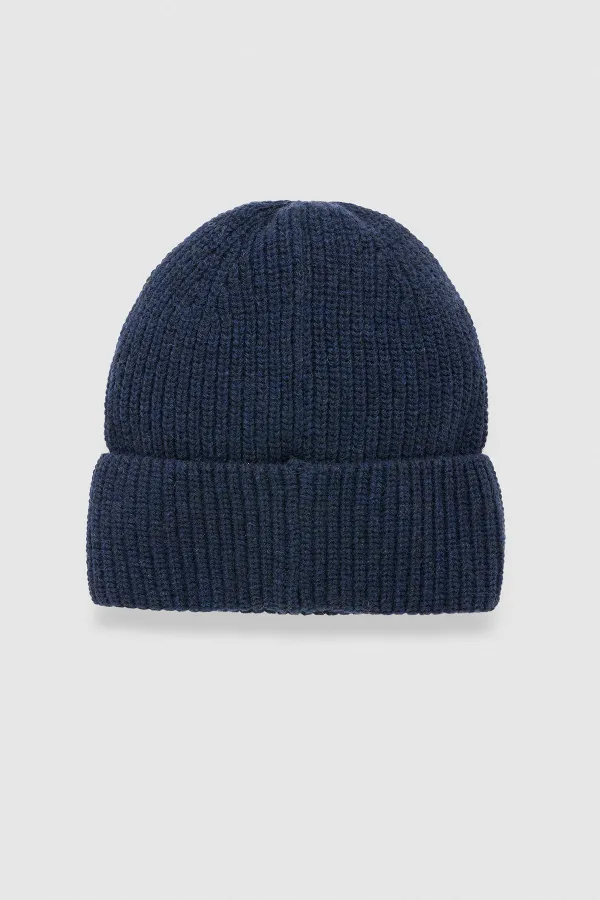 Unisex Yün Bere Eldiven Takımı - Milda Lacivert