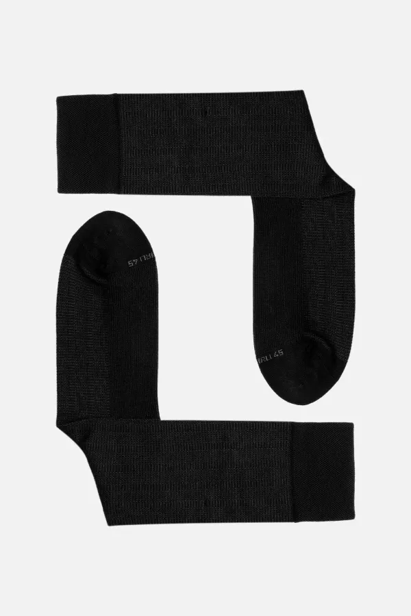 Egyptian Men's Bamboo Single Sock Black