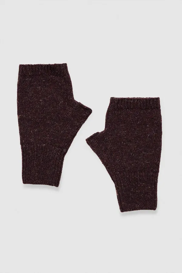 Unisex Yün Bere Eldiven Takımı - Milda Bordo