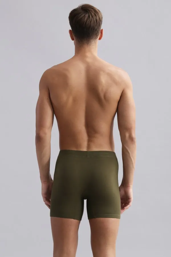 Mısırlı BAMBOO ZEUS Regular Fit Long Boxer Dark Khaki