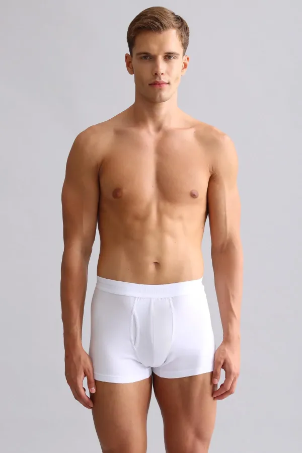 Mısırlı Modal By TENCEL SPARTACUS PLUS PERFORMANCE Boxer Beyaz
