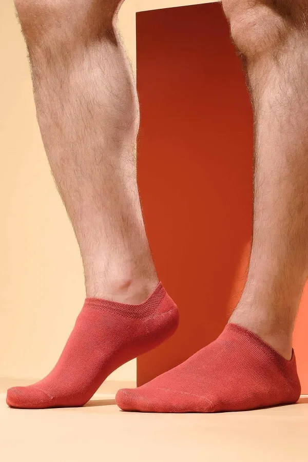 Chaussettes invisibles d'été en bambou pour hommes égyptiens, motif Tile