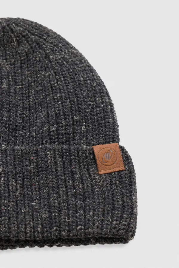 Ensemble bonnet et gants unisexe en laine - Milda Black