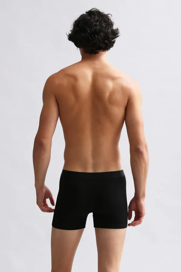 Mısırlı Modal By TENCEL Compact Cotton Classic Boxer Shorts Black