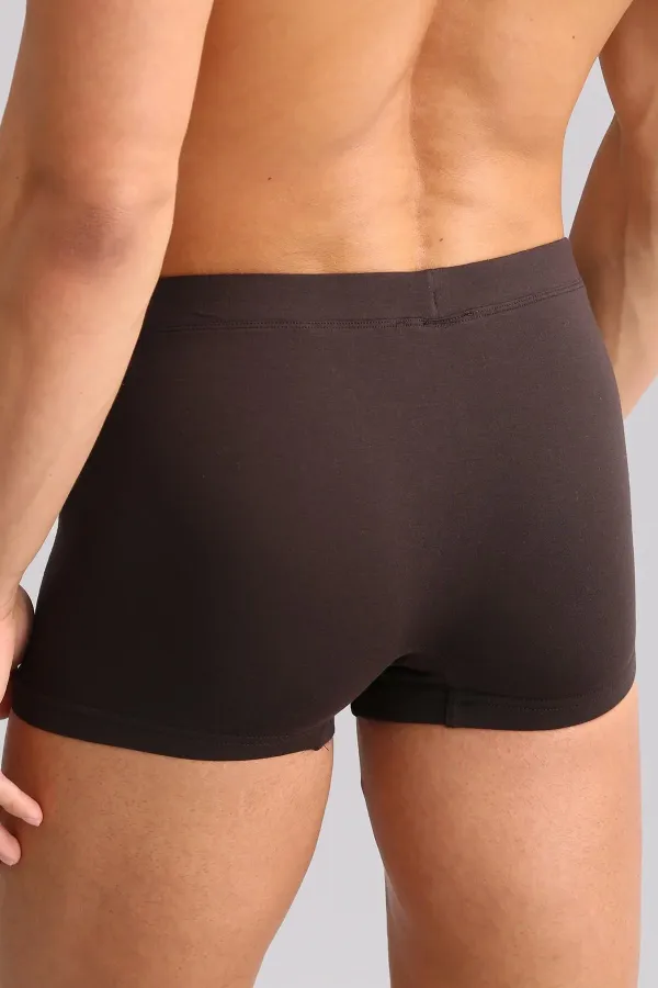 Mısırlı BAMBU ZEUS LUXURY Regular Fit Metal Armalı Boxer Kahverengi