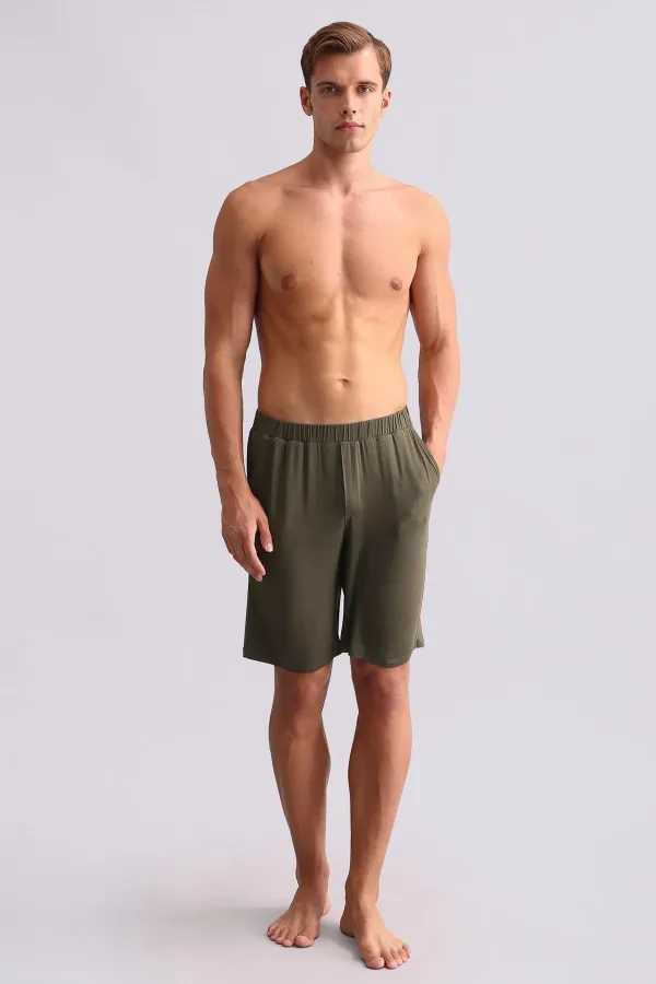 Pyjama Short Modal Homme Kaki