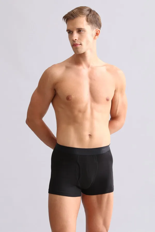 Mısırlı ORGANIC Cotton SPARTACUS PLUS PERFORMANCE Boxer Shorts BLACK