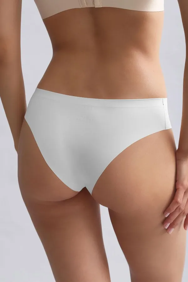 Culotte invisible égyptienne blanche découpée au laser