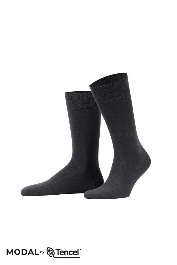 Mısırlı Men's Modal Ergonomic Single Socket Socks, Smoke Grey