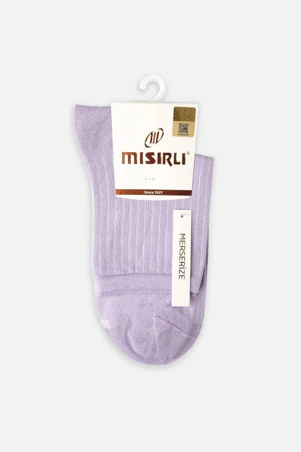 Mısırlı Kadın Merserize Tekli Soket Çorap Lila