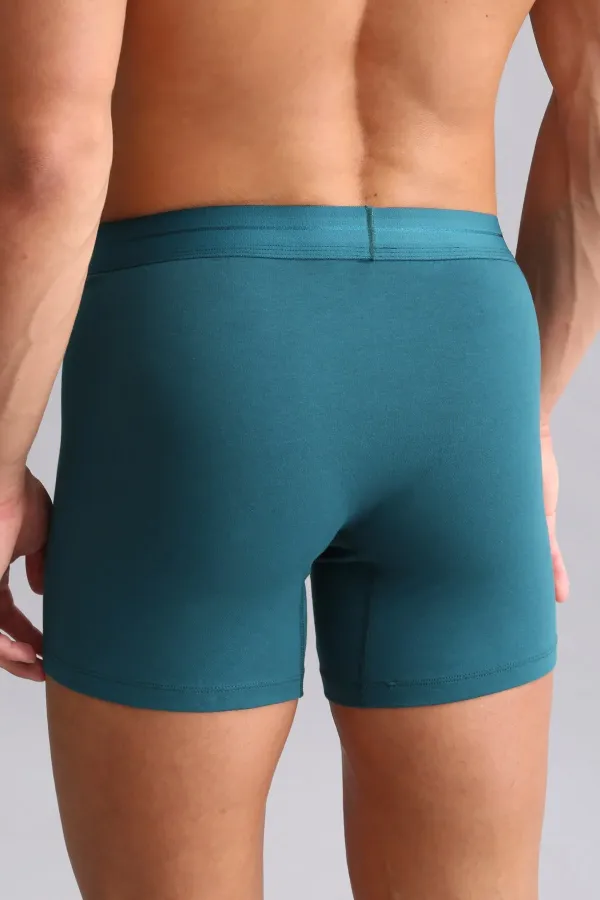Mısırlı ORGANIC Pamuklu SPARTACUS PLUS PERFORMANCE Long Boxer Fit Green