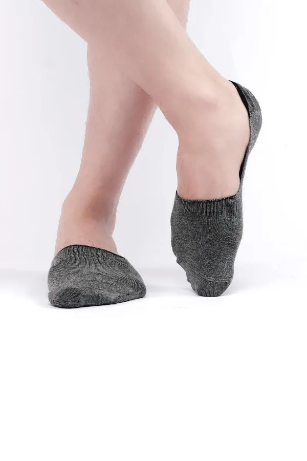 Mısırlı Erkek Bambu Tekli Yazlık Babet Çorap Gri