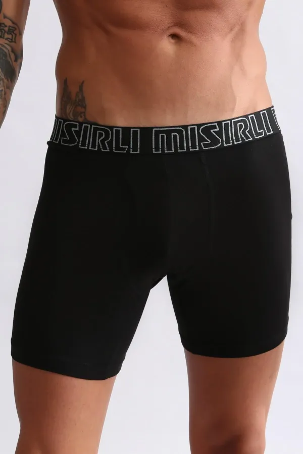 Mısırlı Modal By TENCEL SPARTACUS PERFORMANCE Long Boxer Siyah
