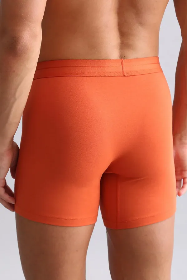 Modal By TENCEL SPARTACUS PLUS PERFORMANCE Long Boxer Shorts in Red (from Egypt)