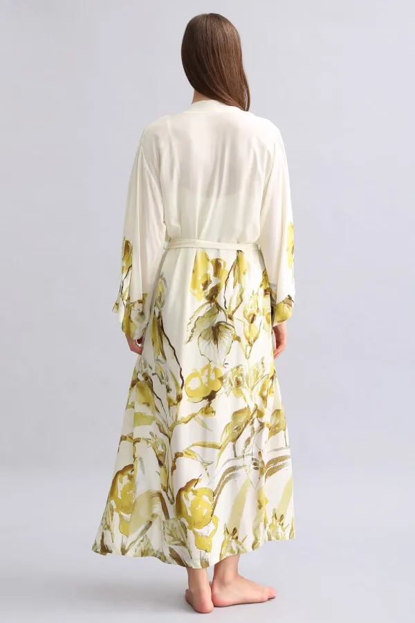 Robe longue tissée verte pour femme égyptienne