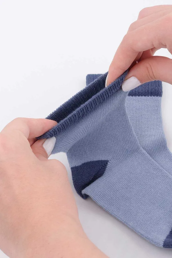 Mısırlı Unisex Pamuklu 5 Çift Bebek Ve Çocuk Çorap Çok Renkli