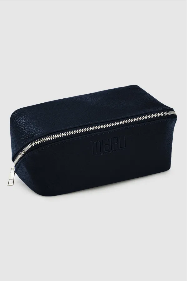 Sac en cuir pour homme bleu marine