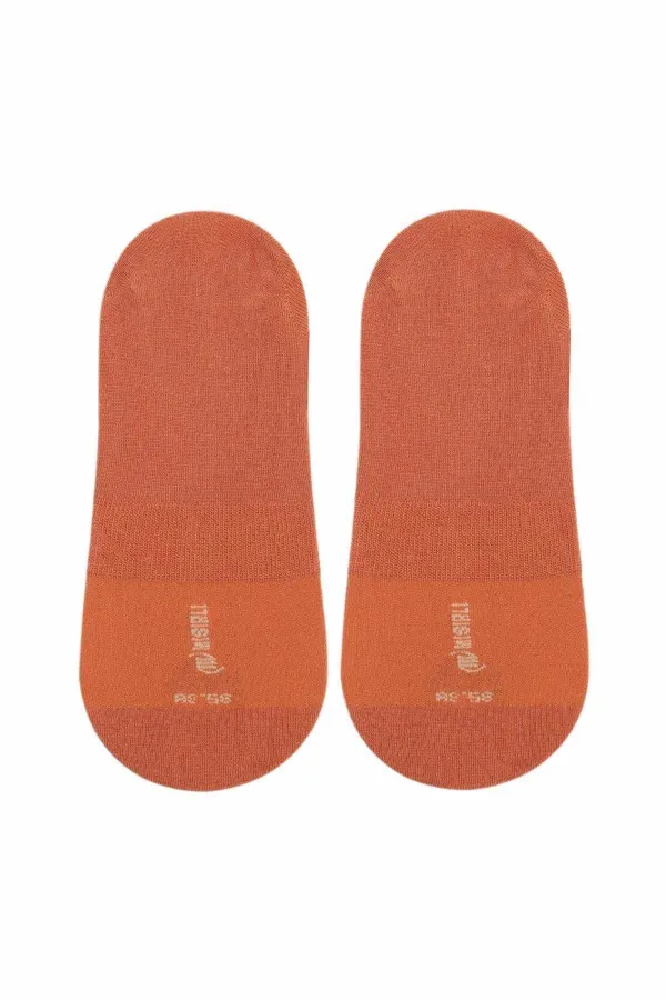 Mısırlı Kadın Bambu Tekli Yazlık Babet Çorap Kiremit