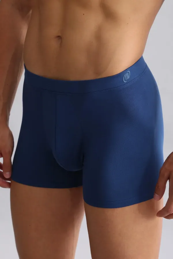 Boxer bleu marine Egyptian BAMBOO ZEUS coupe classique