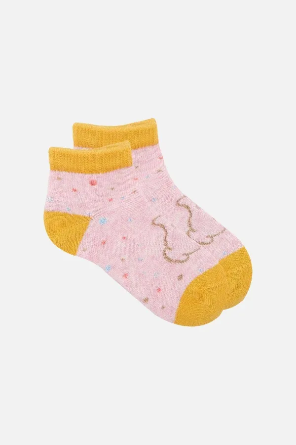 Chaussettes-chaussons bébé unisexes en coton égyptien, 3 paires, multicolores