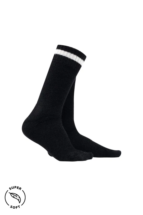 Mısırlı Kadın Soft Peluş Termal 6 Çift Kutulu Soket Çorap Çok Renkli