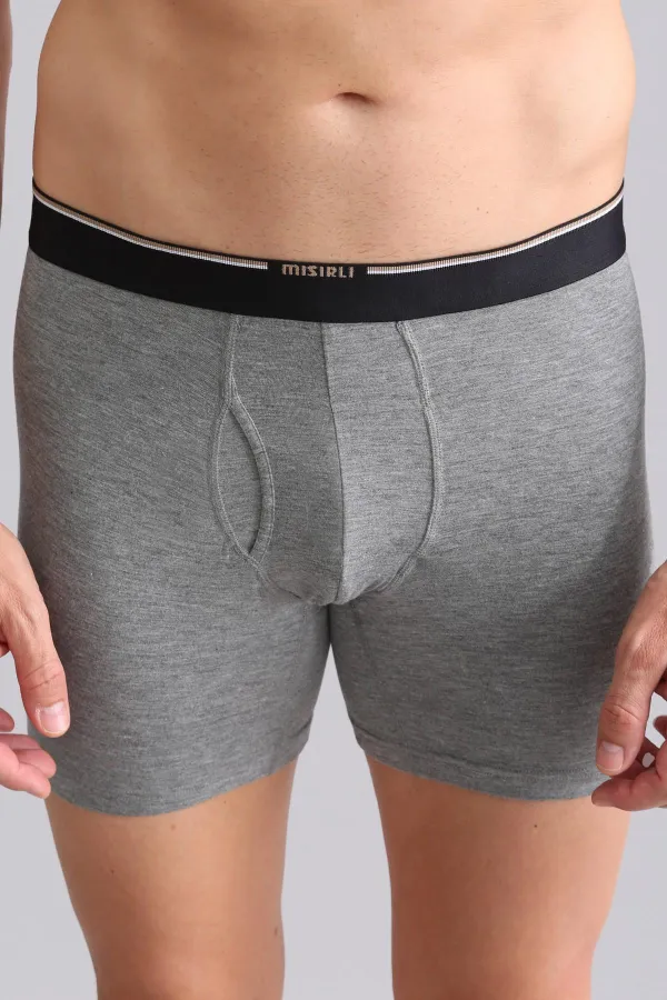 Mısırlı BAMBU SPARTACUS PERFORMANCE Long Boxer Gri Melanj