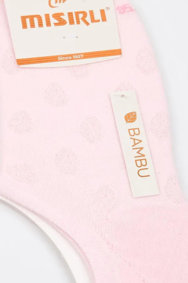 Mısırlı Kadın Bambu Tekli Yazlık No Show Çorap Pembe