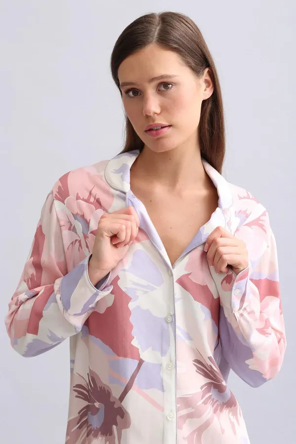 Mısırlı Kadın Bambu Pijama Altı Koyu Lila