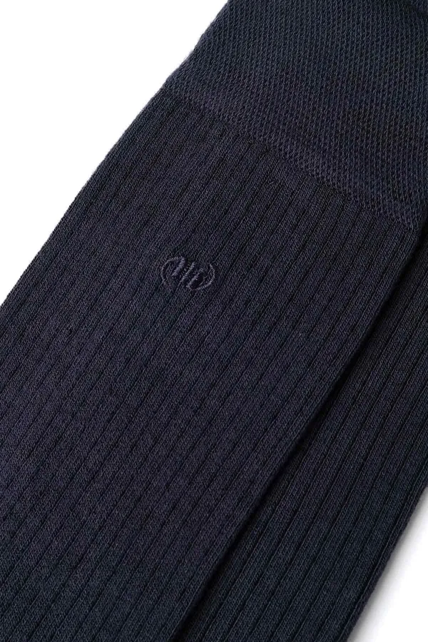 Chaussettes égyptiennes pour homme en bambou, coloris gris fumé.