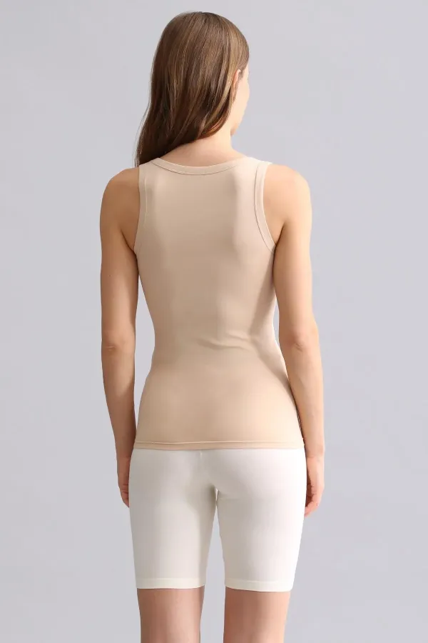 Mısırlı Modal By TENCEL U HELEN Thick Strap Long T-Shirt / Tank Top Ten