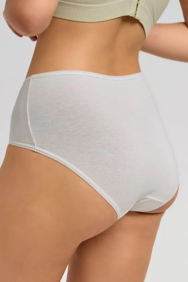 Culotte taille haute en modal égyptien écru