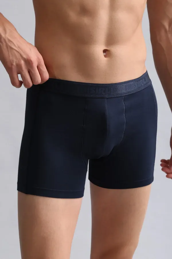 Mısırlı Modal By TENCEL Compact Cotton Classic Boxer Shorts Navy Blue
