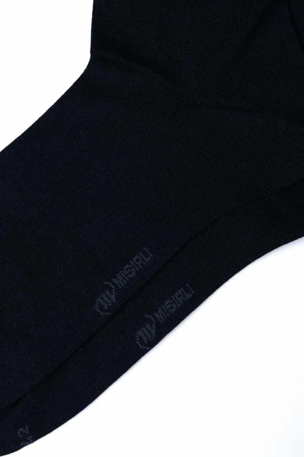 Mısırlı Men's Mercerized Single Summer Ankle Socks Dark Navy