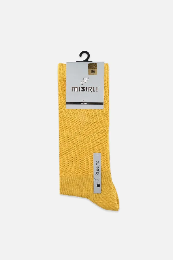 Men's 10% Silver Single Socket Socks, Blue