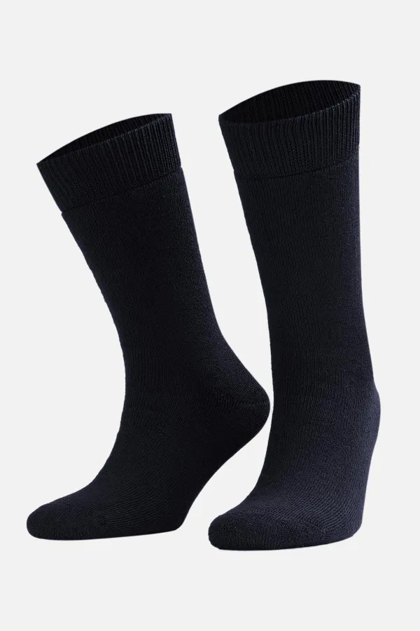 Mısırlı Unisex Thermal Single Socket Socks Navy Blue