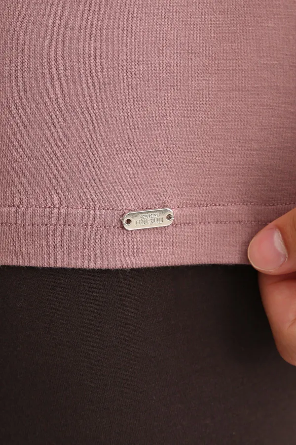 ZEUS LUXURY Regular Fit Crew Neck Athletic Tank Top/T-Shirt from Egypt, Lavender (Organic Cotton)