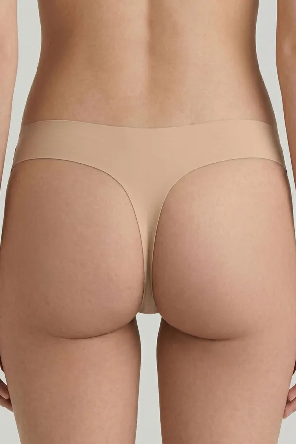 Egyptian Laser Cut Thong Beige Egyptian Laser Cut Thong Beige