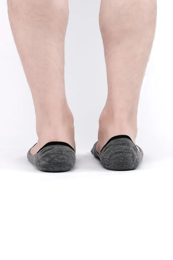 Mısırlı Erkek Bambu Tekli Yazlık Babet Çorap Gri
