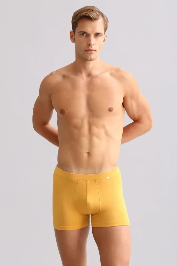 Mısırlı BAMBU ZEUS LUXURY Regular Fit Metal Armalı Boxer Hardal