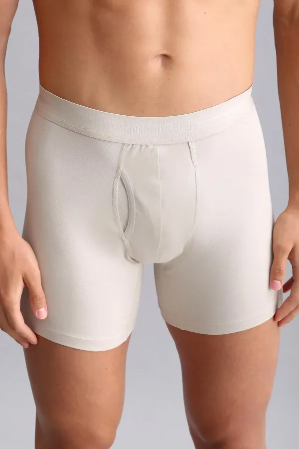 Mısırlı Modal By TENCEL SPARTACUS PLUS PERFORMANCE Long Boxer Toprak Bej