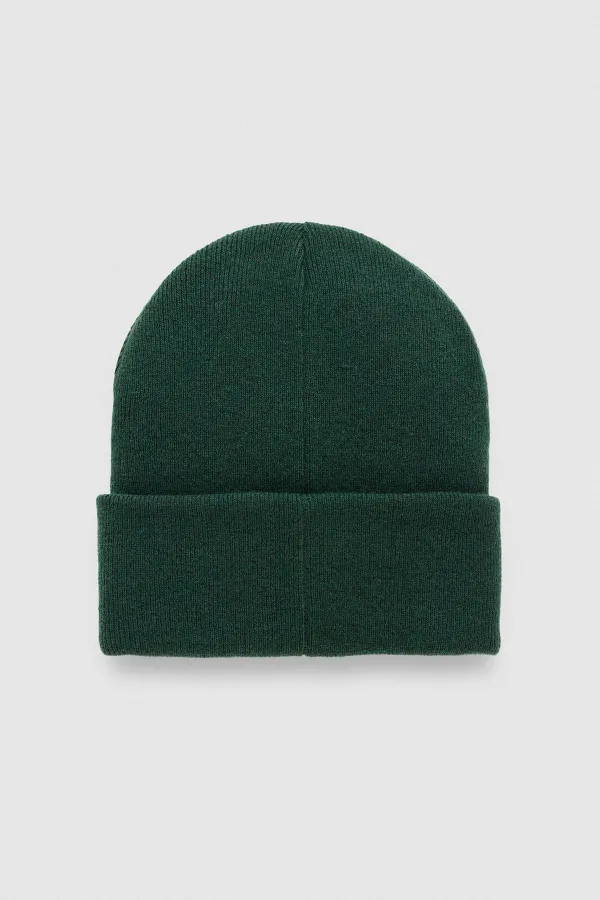 Bonnet plat unisexe en laine égyptienne torsadée - Vert Javier