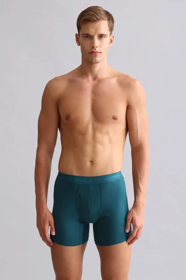 Mısırlı Modal By TENCEL SPARTACUS PLUS PERFORMANCE Long Boxer Fit Green